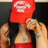 Support Live Country Music Trucker Hat