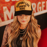 Support Live Country Music Trucker Hat