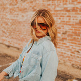 Kimes KC Tencel Pearl Snap Shirt - Light Blue