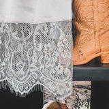 Last Call Lace Slip Skirt - Cream