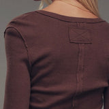 Backroad Henley Long Sleeve Top