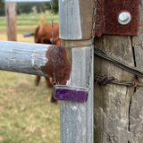 Kickapoo Purple Turquoise Pendant Necklace