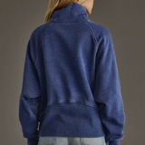 Quarter Zip Sweatshirt - Marine