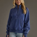 Quarter Zip Sweatshirt - Marine