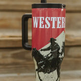 Western Soul Cowboy Scene Tumbler – 40 oz
