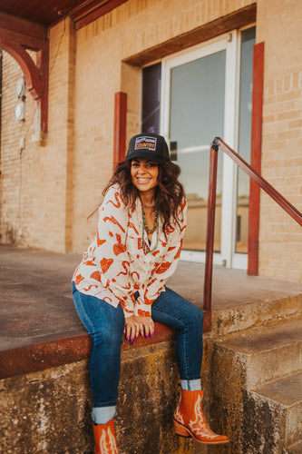 Texas Ranch Pearl Snap Shirt *burnt orange*