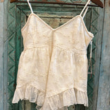Amarillo Lace Tank Top