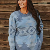 Blue Horizon Aztec Sweater