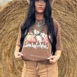 Wild Horses Running Oversized Tee