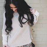 Higher Class Waffle Knit Top – Taupe