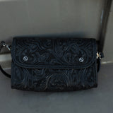 Midnight Mesa Tooled Crossbody Belt Bag