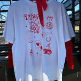 Lucky Love Oversized Graphic Tee