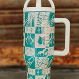 Turquoise Tack Room Tumbler – 40 oz