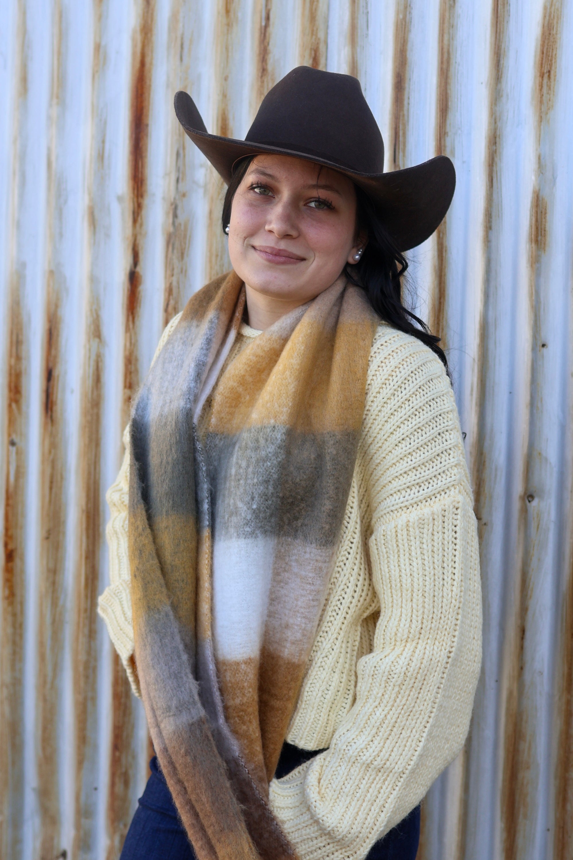 Heirloom Oversized Plaid Scarf