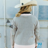 Angus Highway Ribbed Sweater- vanilla