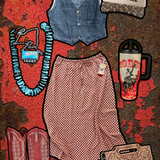 Dancehall Darlin Denim Vest – Vintage Wash