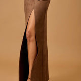Double Down Buckle Skirt
