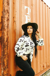 Texas Ranch Pearl Snap Shirt *black*