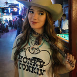 Gone Honky Tonkin’ Embroidered Tee