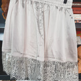 Last Call Lace Slip Skirt - Cream