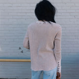 Higher Class Waffle Knit Top – Taupe