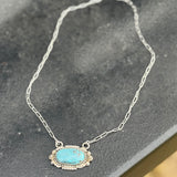 Prairie Band Turquoise Pendant Necklace