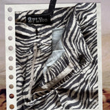 Wild Side Zebra Pleated Shorts