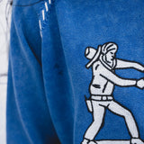 Cobalt Cowboy Cropped Sweatshirt