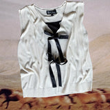 Lucky Charm Tie-Front Knit Vest