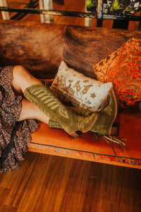 Squash Blossom Boot *olive suede*