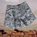 Wild Side Zebra Pleated Shorts