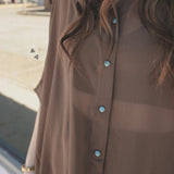 Marfa Nights Sheer Blouse