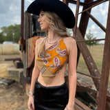 Bar Tab Bandana Halter Top