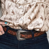 High Noon Tooled Leather Belt