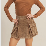 Canyon Cord Cargo Skirt