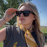 Buffalo Bandana Wild Rag - Mustard