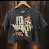 Fort Worth TX Rodeo Finals Crop Tee