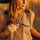 Prairie Band Turquoise Pendant Necklace