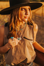 Load image into Gallery viewer, Prairie Band Turquoise Pendant Necklace