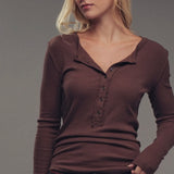 Backroad Henley Long Sleeve Top