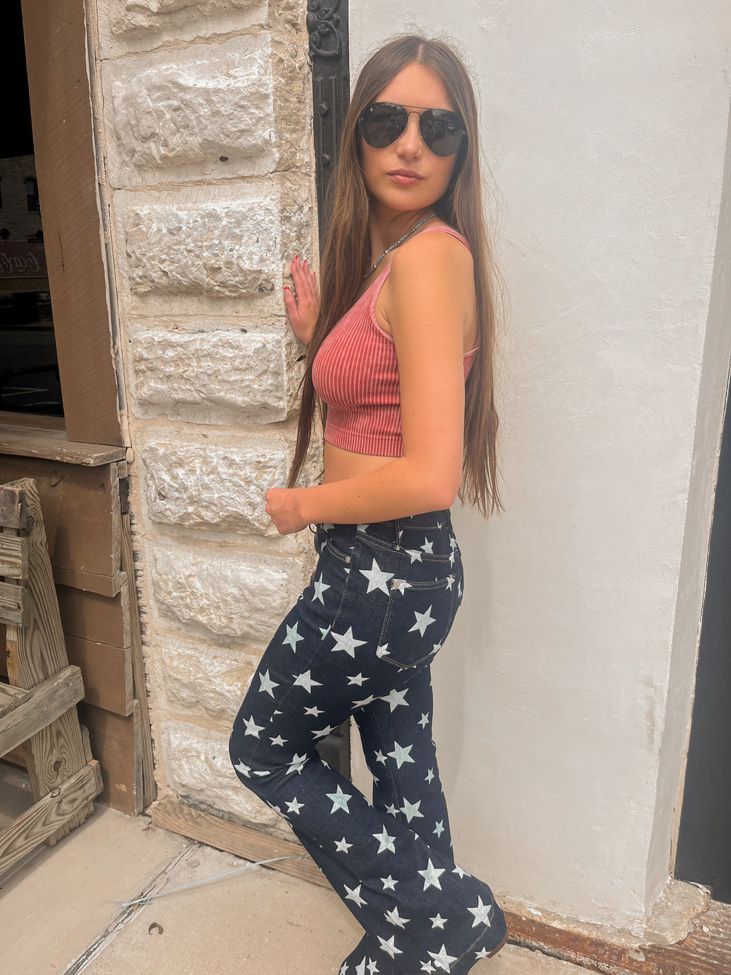 Stars At Night Flare Jeans