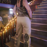 Cowboy Sketch Barrel Trousers