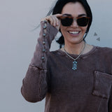 Higher Class Waffle Knit Top – Chocolate