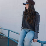 Higher Class Waffle Knit Top – Midnight