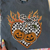 Pumpkin Checker Tee