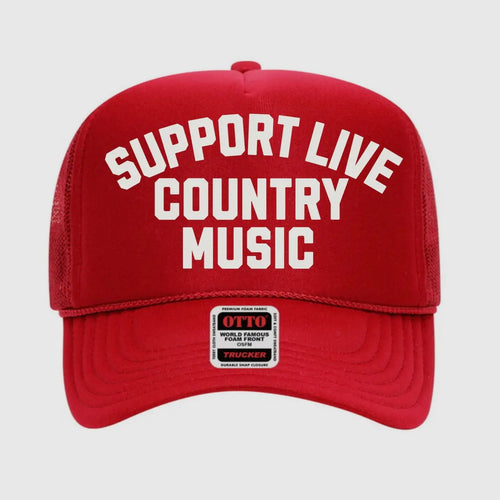 Support Live Country Music Trucker Hat