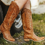 Cossette Boot - Saddle