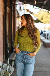 Lariat Lace Longsleeve *agave*
