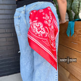 Buffalo Bandana Wild Rag - Red