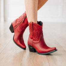 Load image into Gallery viewer, Smokeshow Bootie *smoldering ruby*